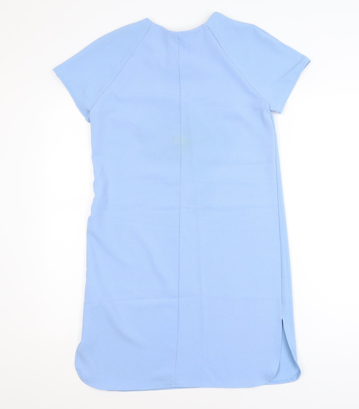 Atmosphere Women Blue Shift Dress Size 10 Short Sleeve Casual