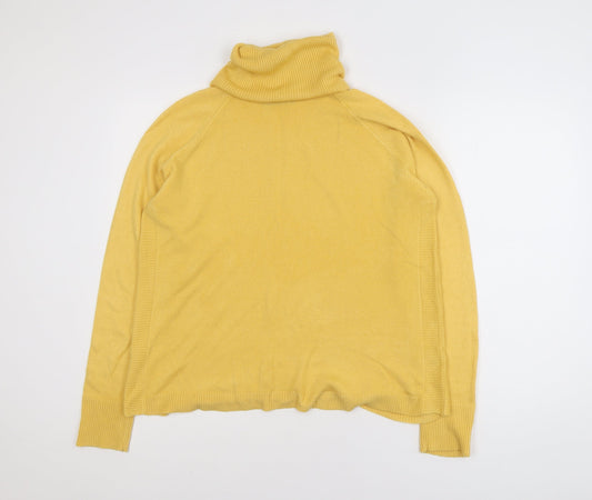 Dunnes Women’s Yellow Roll Neck Acrylic Jumper Size M