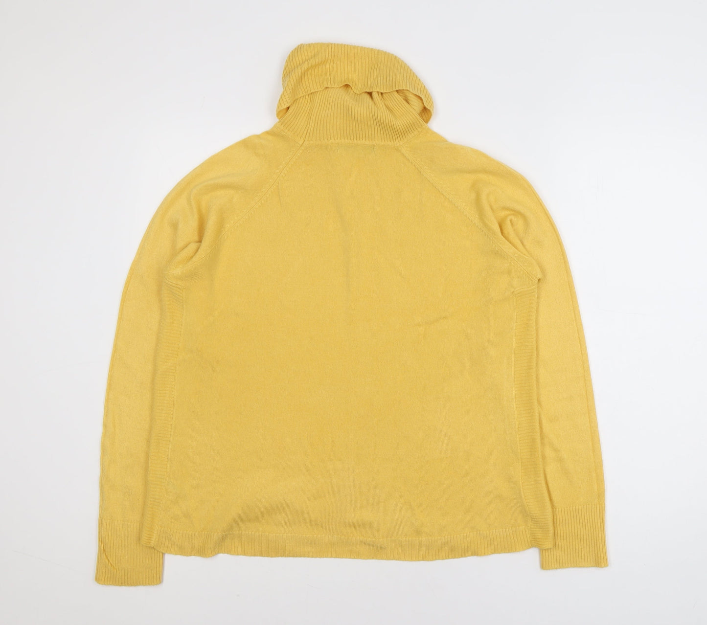 Dunnes Women’s Yellow Roll Neck Acrylic Jumper Size M