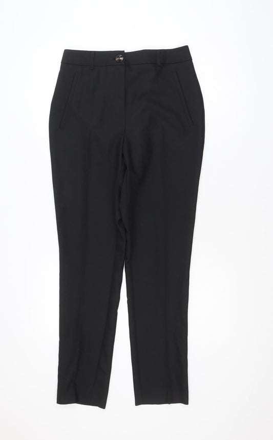 Jansen Amsterdam Men's Black Regular Fit Dress Trousers