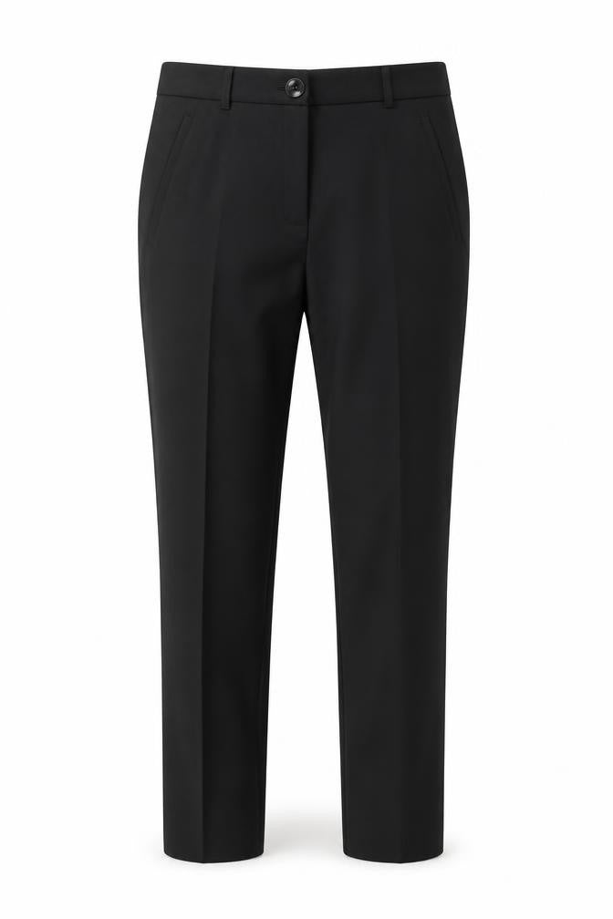 Jansen Amsterdam Men's Black Regular Fit Dress Trousers
