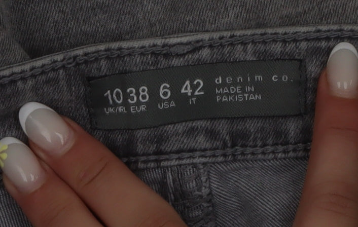 Denim Co Womens Grey Skinny Stretch Jeans Size 10