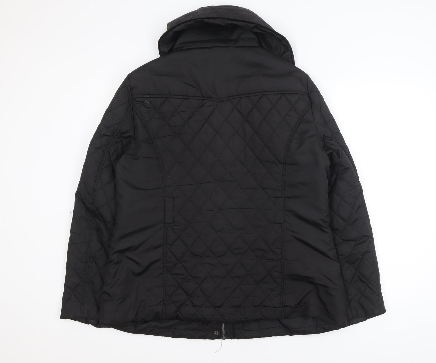 Lucid Unisex Black Quilted Mid-Length Jacket Size 16