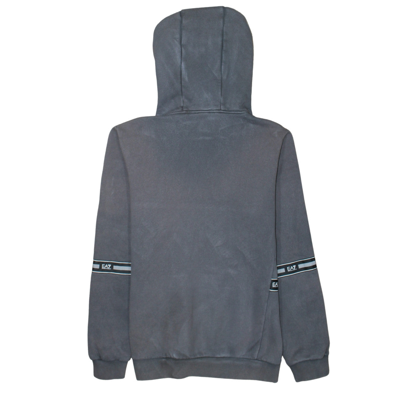 Emporio Armani EA7 Boys Grey Pullover Hoodie 14 Years Cotton Blend Logo Style