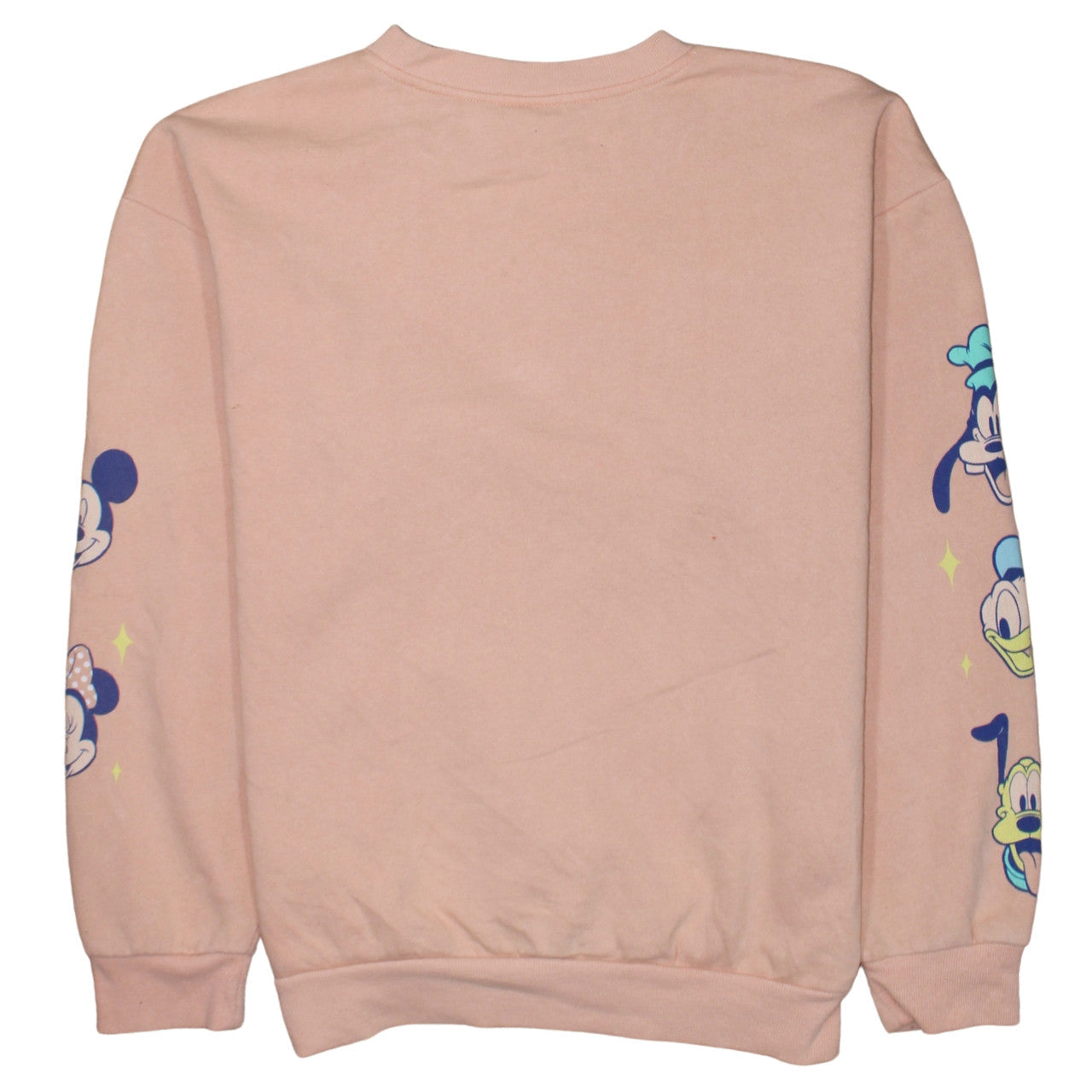 Disney Mickey & Co Women’s Pink Crew Neck Pullover Sweatshirt Size L