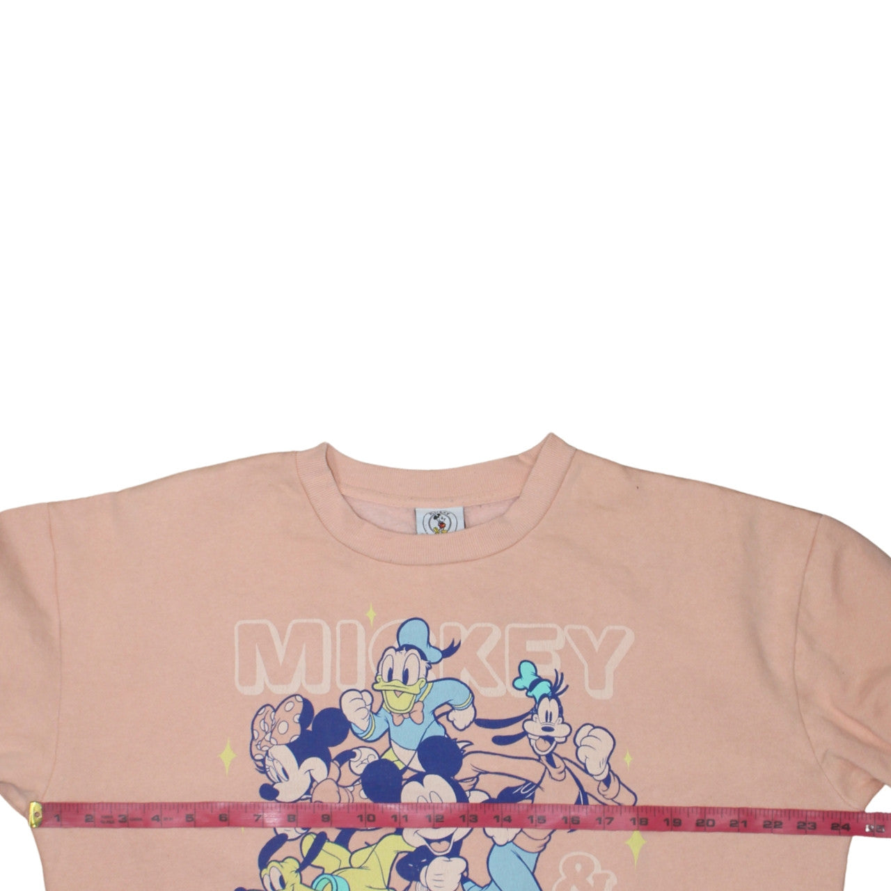 Disney Mickey & Co Women’s Pink Crew Neck Pullover Sweatshirt Size L