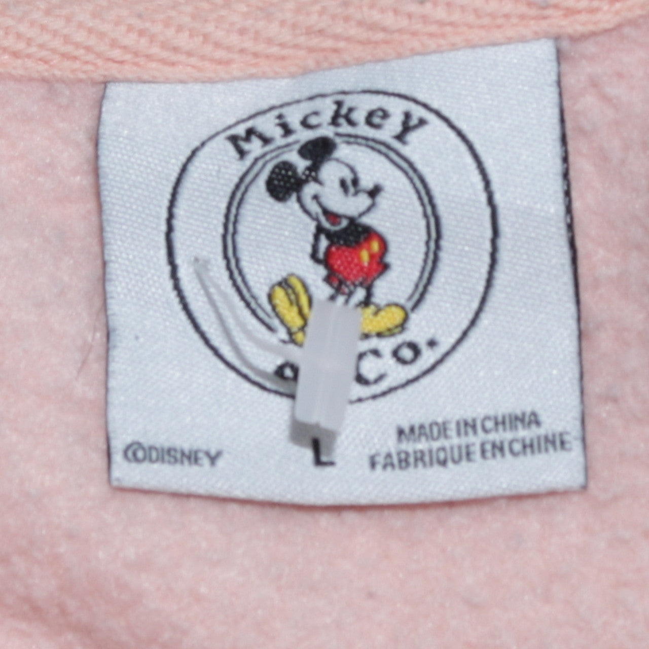 Disney Mickey & Co Women’s Pink Crew Neck Pullover Sweatshirt Size L