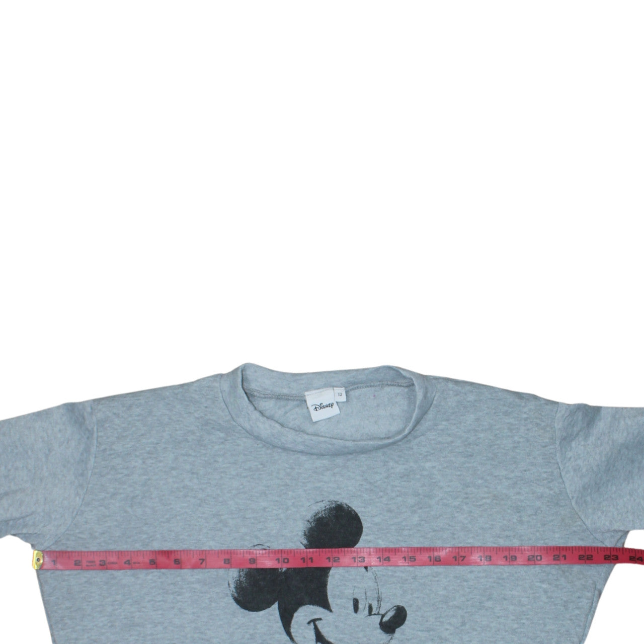 Disney Women Grey Size 12 Mickey Mouse Long Sleeve T-Shirt Dress