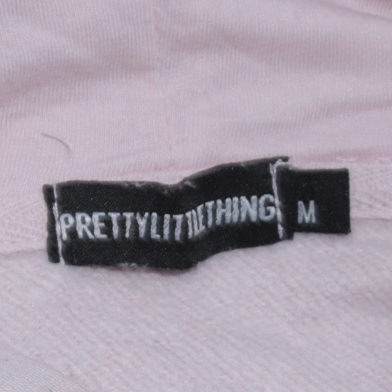PrettyLittleThing Women Pink Yosemite USA Hooded Pullover Sweatshirt M