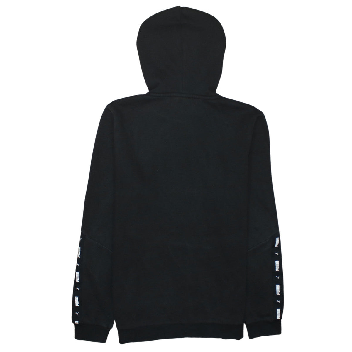 Puma Boys Black Pullover Hoodie 15-16 Years Logo Hooded Sweatshirt