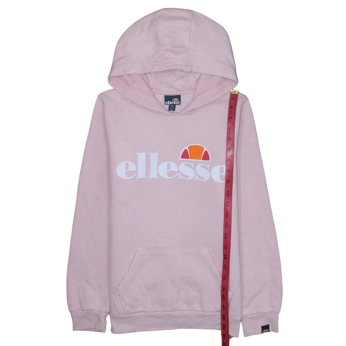 Ellesse Girls Pink Pullover Hoodie 12-13 Years Logo Hooded Sweatshirt