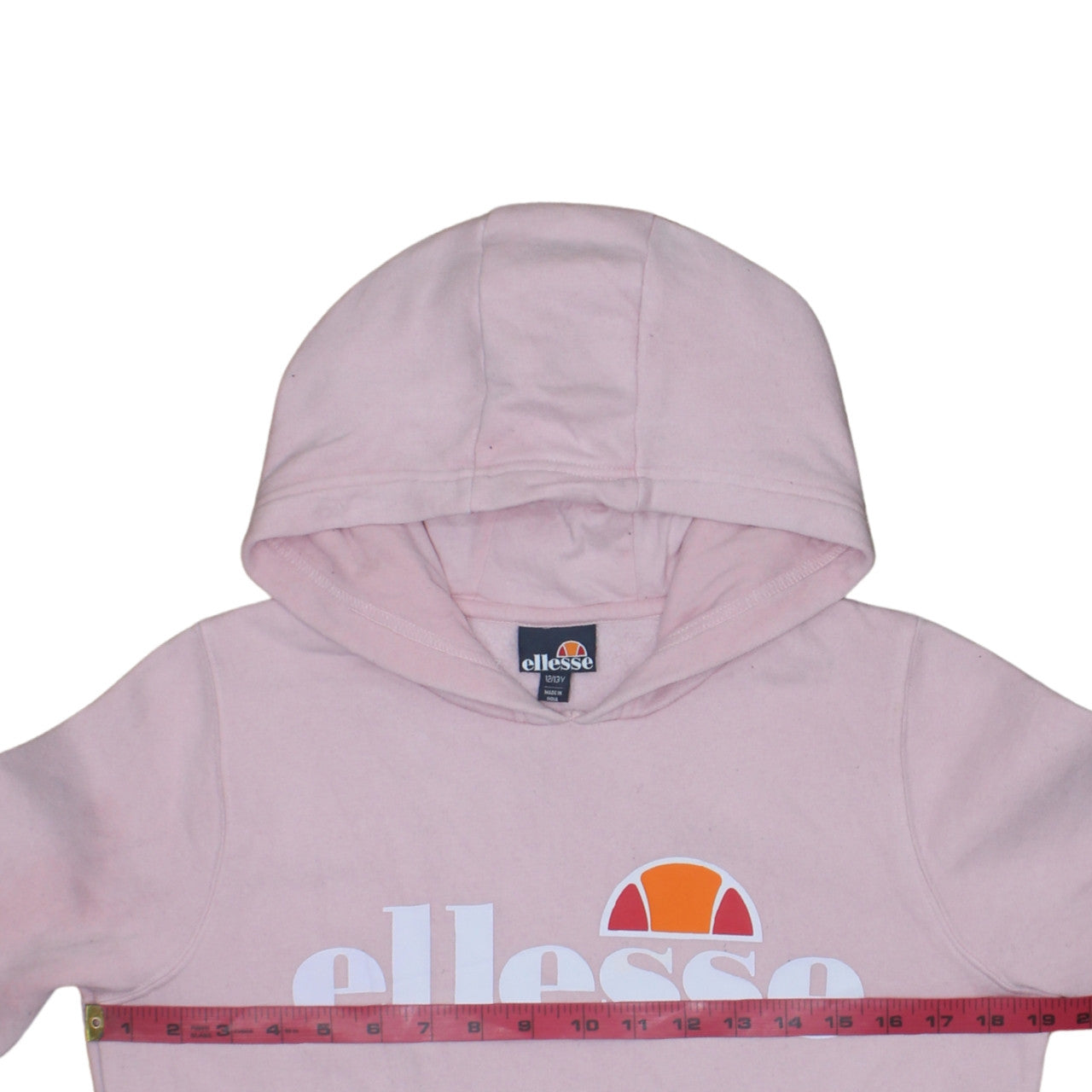 Ellesse Girls Pink Pullover Hoodie 12-13 Years Logo Hooded Sweatshirt