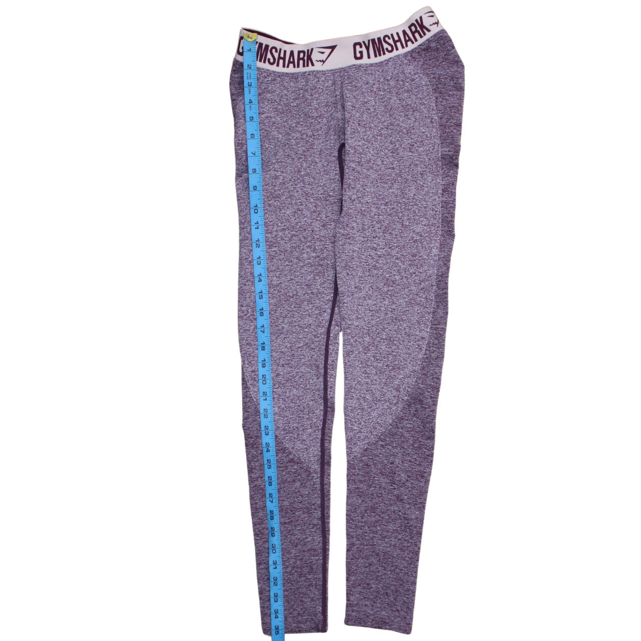 Gymshark Womens Purple Marl Dry Moisture Wicking Leggings Size M