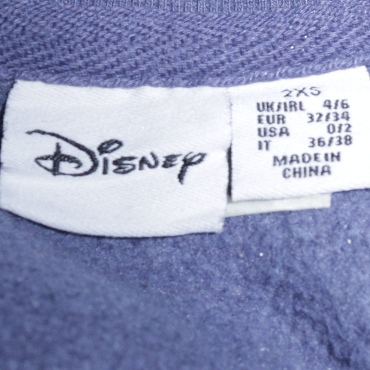 Disney Primark Cares Women Blue 2XS Pullover Sweatshirt Stitch Angel Design