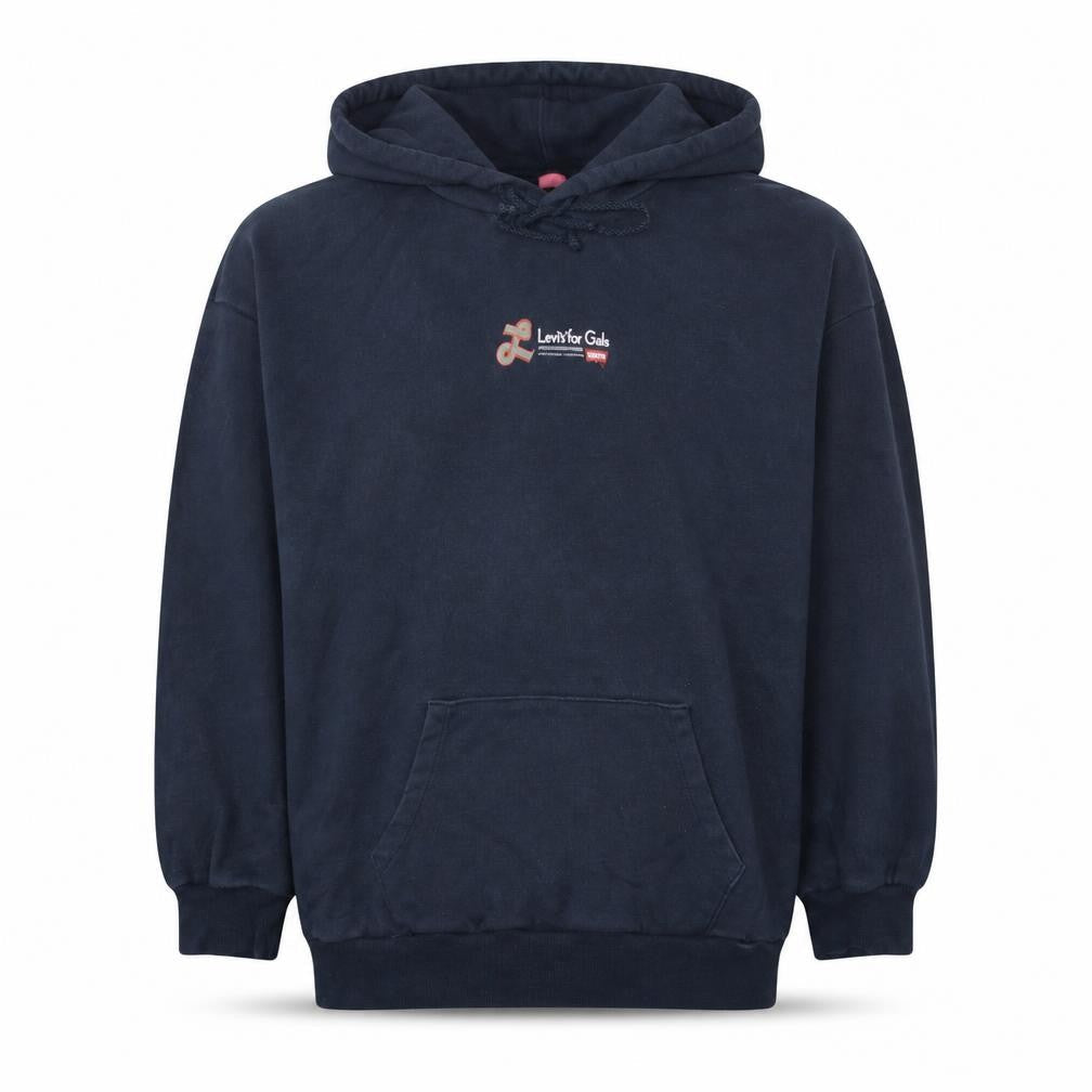 Levi's Blue Vintage Unisex Pullover Hoodie Medium Retro Graphic