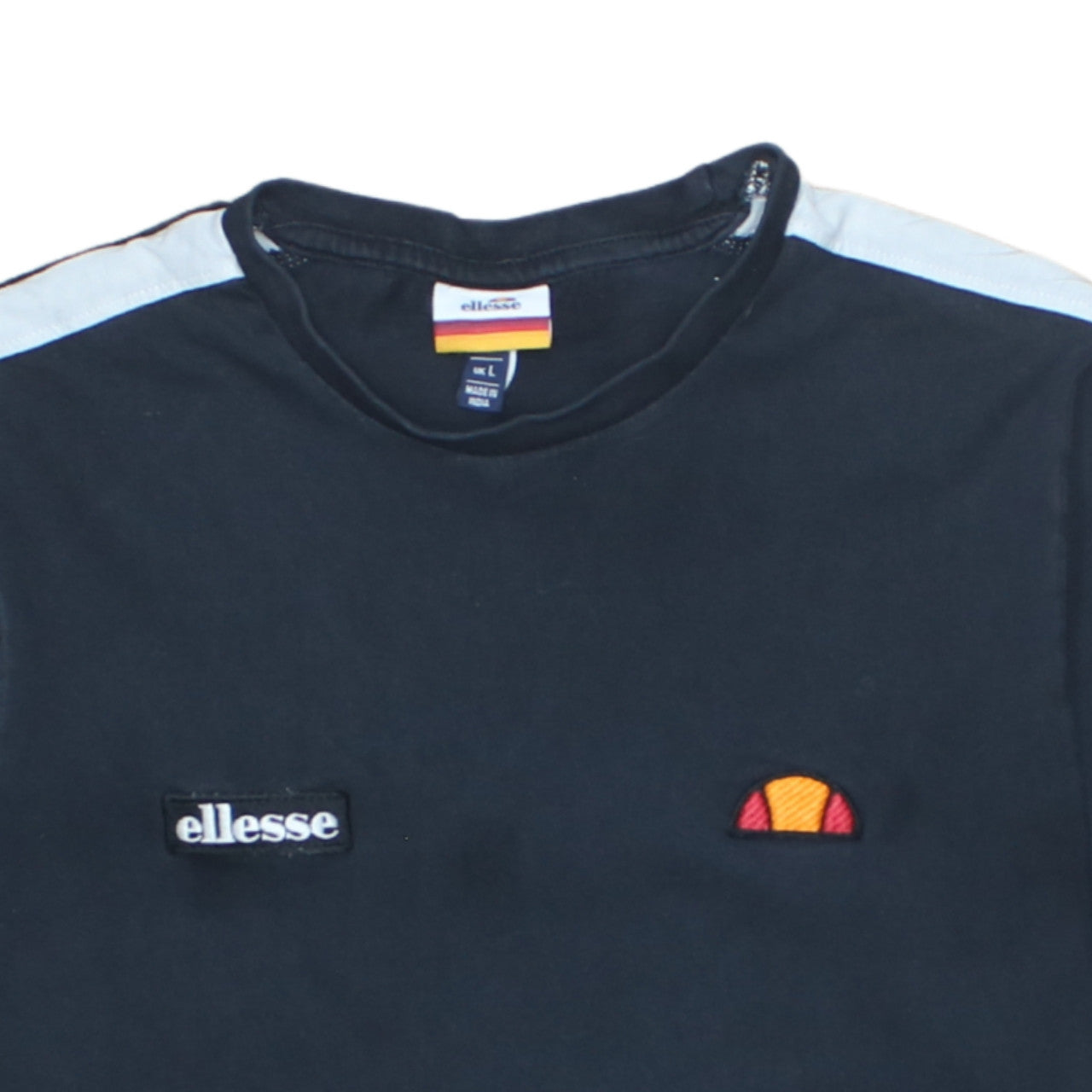 Ellesse Men's Black Short Sleeve Crew Neck Sports T-Shirt L