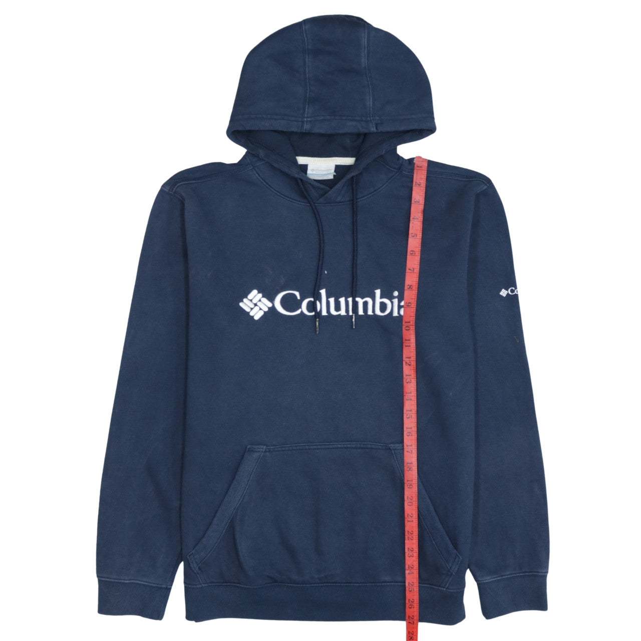Columbia Men’s Blue Pullover Hoodie M Graphic Logo Fleece