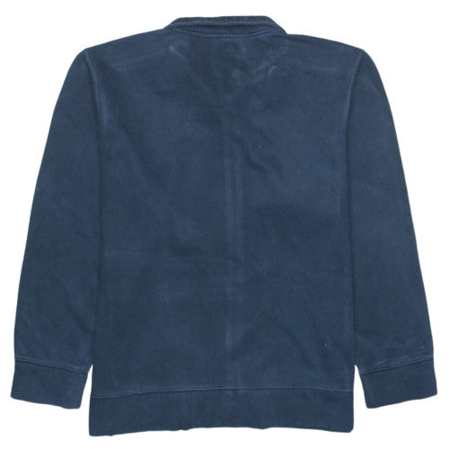 Reebok Men's Blue Full Zip Fleece Sweatshirt L Sportswear