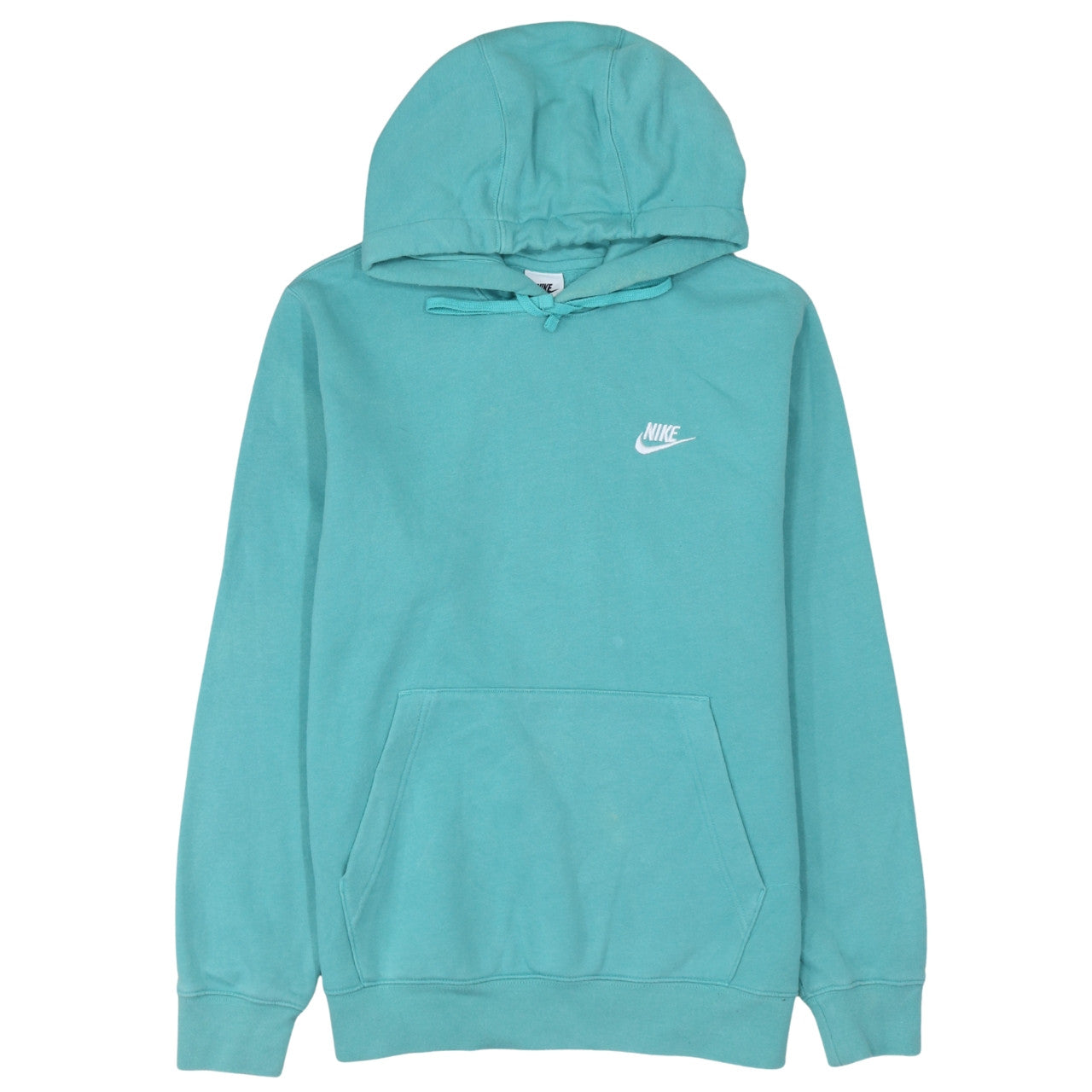Nike Men's Green Pullover Hoodie Size S Fleece Logo Sportswear