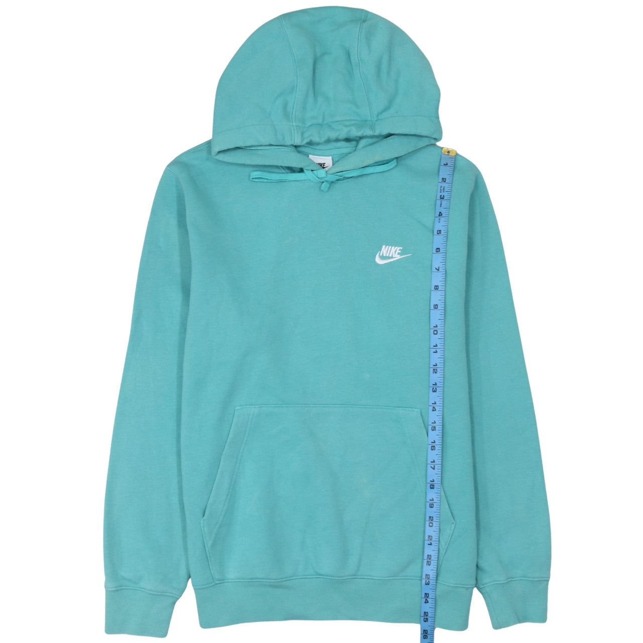 Nike Men's Green Pullover Hoodie Size S Fleece Logo Sportswear