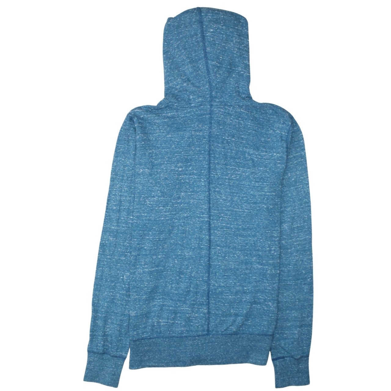 Nike Womens Blue Full Zip Hoodie Size M Cotton Blend Hooded Sweatshirt