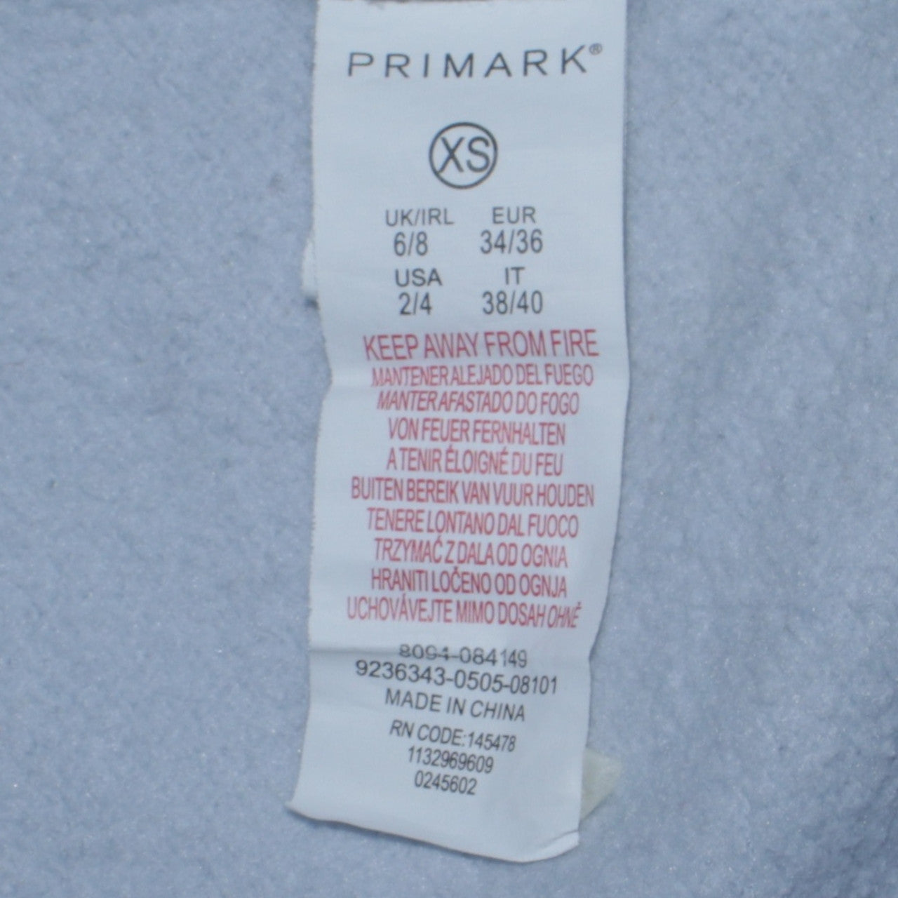 Disney x Primark Women Blue Stitch Sweatshirt XS Pullover Crew Neck