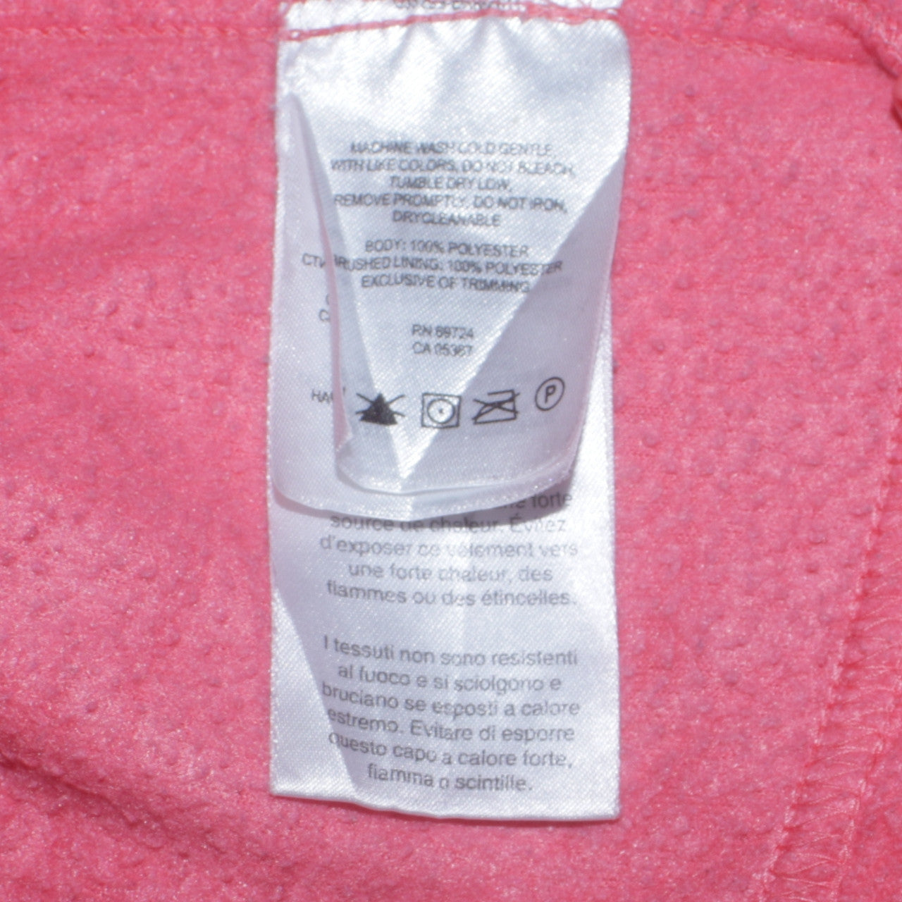 Columbia Women's Pink Fleece Full Zip Jacket XS Regular Outdoor