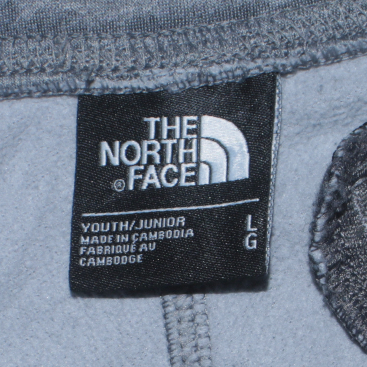 The North Face Boys Grey Fleece Jogger Trousers L Youth Activewear