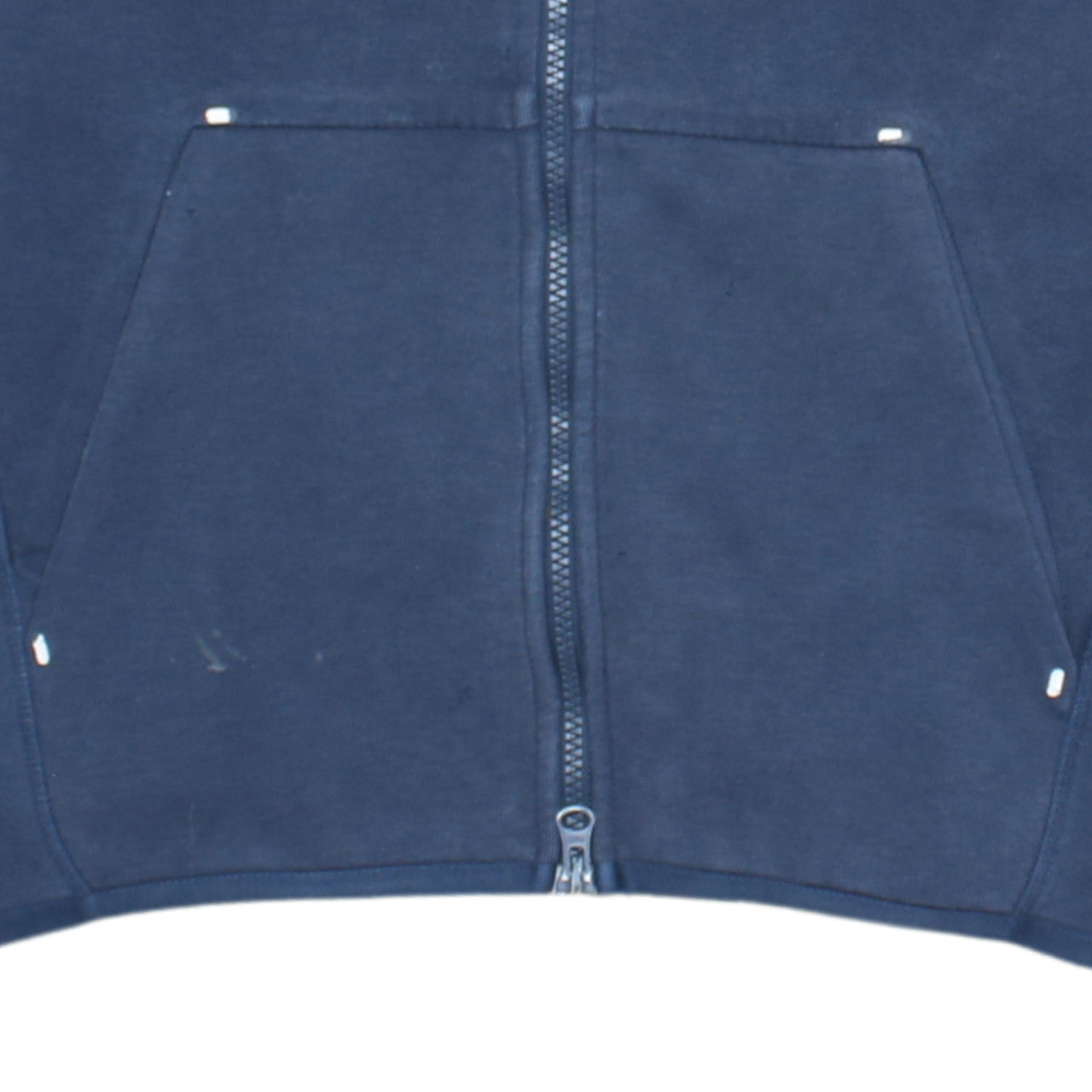 Nike Men's Blue Full Zip Hoodie XS Cotton Blend Sportswear