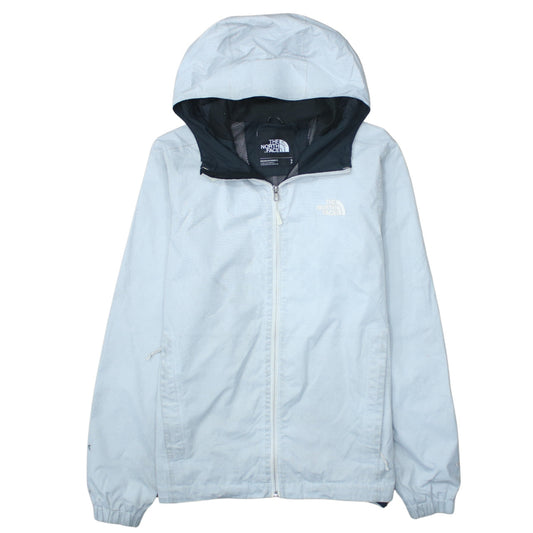The North Face Men's Blue Small Hooded Waterproof Windbreaker Jacket
