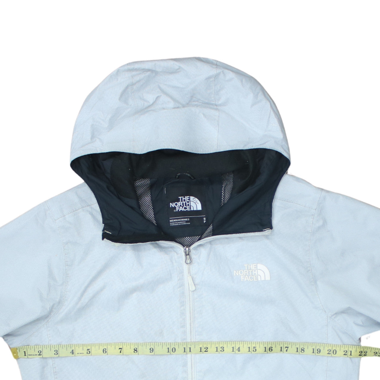 The North Face Men's Blue Small Hooded Waterproof Windbreaker Jacket