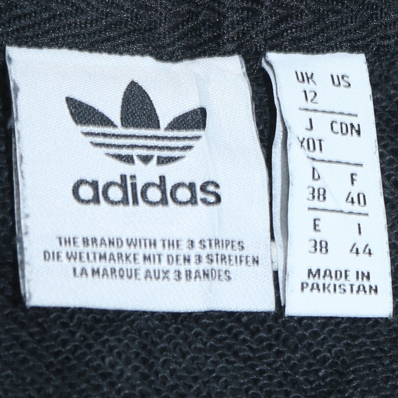 Adidas Womens Black Crew Neck Pullover Sweatshirt UK 12 Logo Print