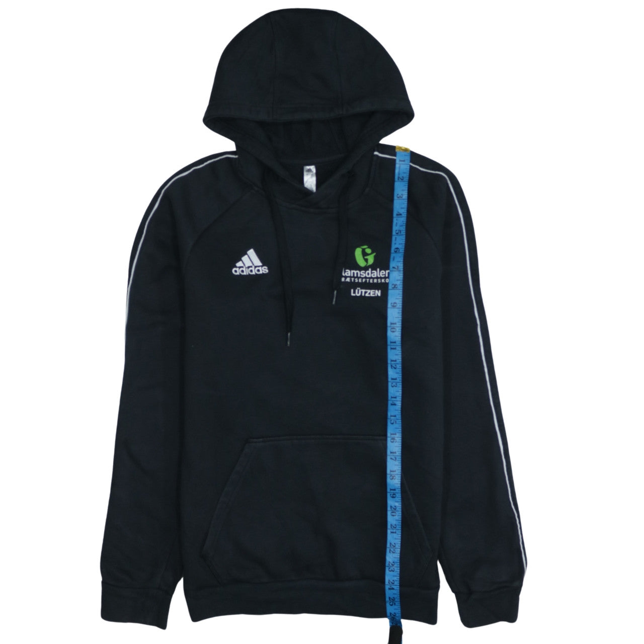 adidas Mens Black Pullover Hoodie Small Sports Fleece Sweatshirt