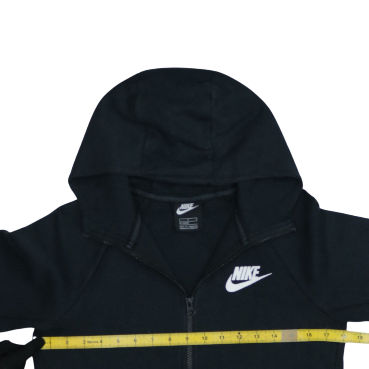 Nike Boys Black Full Zip Hoodie L 147-158cm Cotton Blend