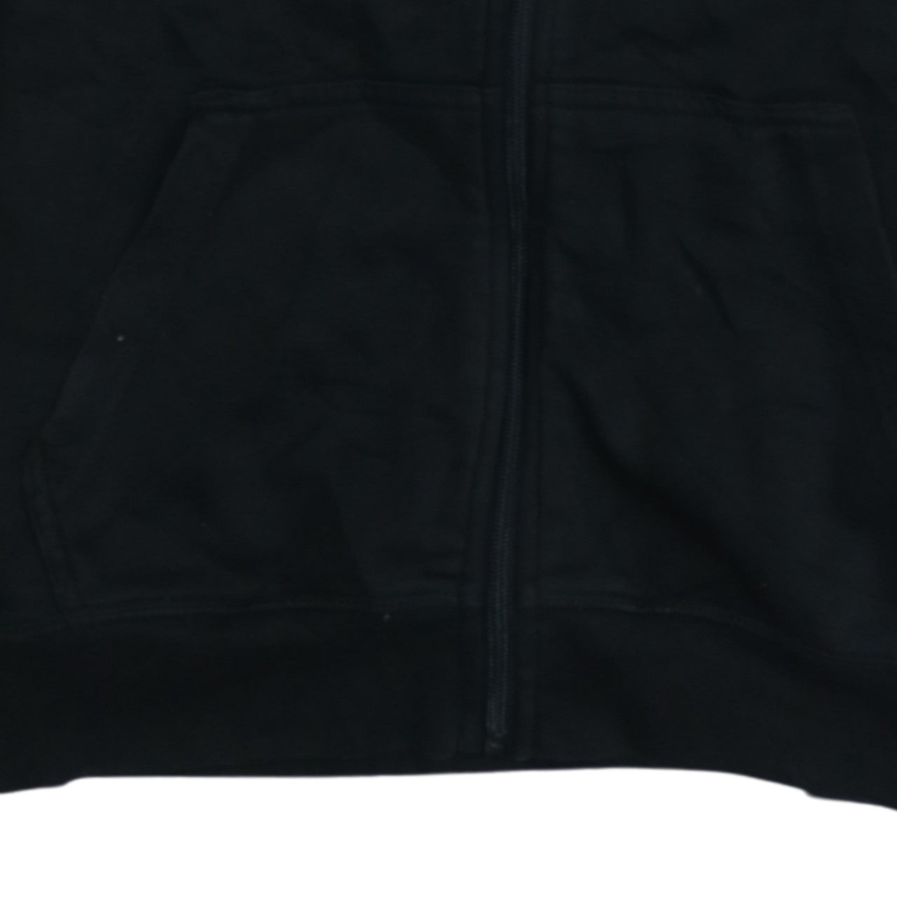 Kappa Women Black Full Zip Hoodie Medium Polyester Cotton