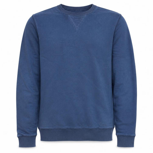 Front view of Tommy Hilfiger boys’ navy sweatshirt, size 164, graphic stars logo pullover