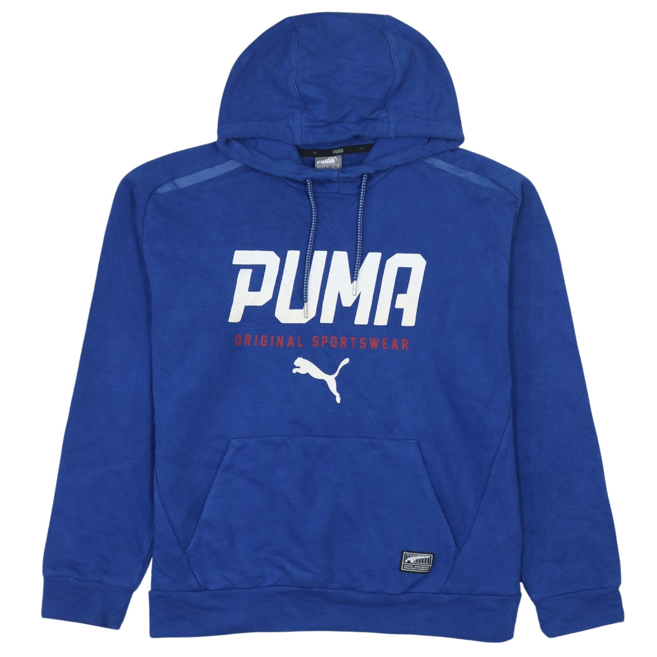 Puma Men's Blue Pullover Hoodie M Regular Fit Sportswear