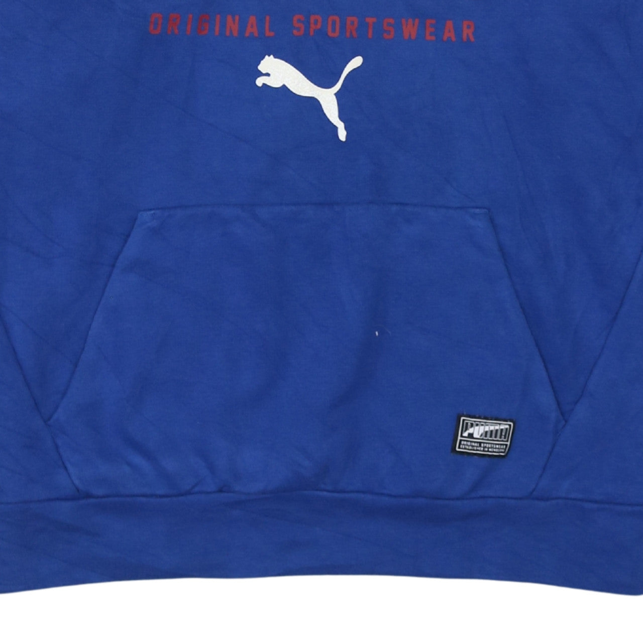 Puma Men's Blue Pullover Hoodie M Regular Fit Sportswear