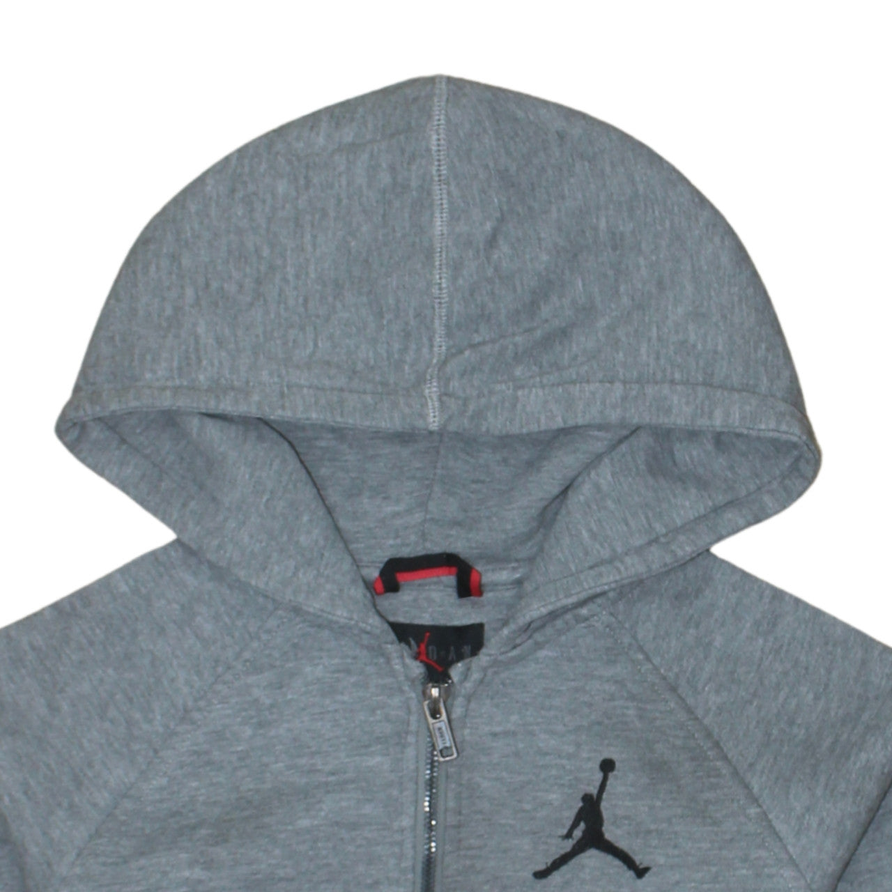 Jordan Boys Grey Full Zip Hoodie 12-13 Years Logo Hooded Sweatshirt
