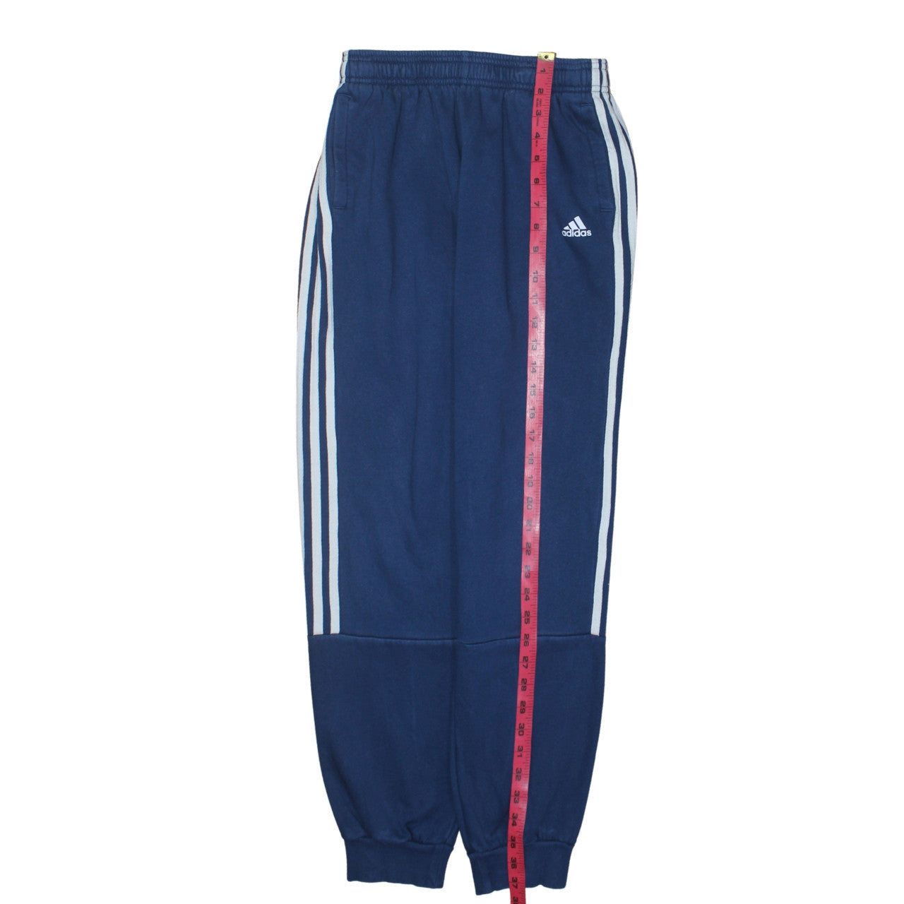 Adidas Boys Blue Jogger Trousers 13-14 Years Regular Fit Fleece Activewear