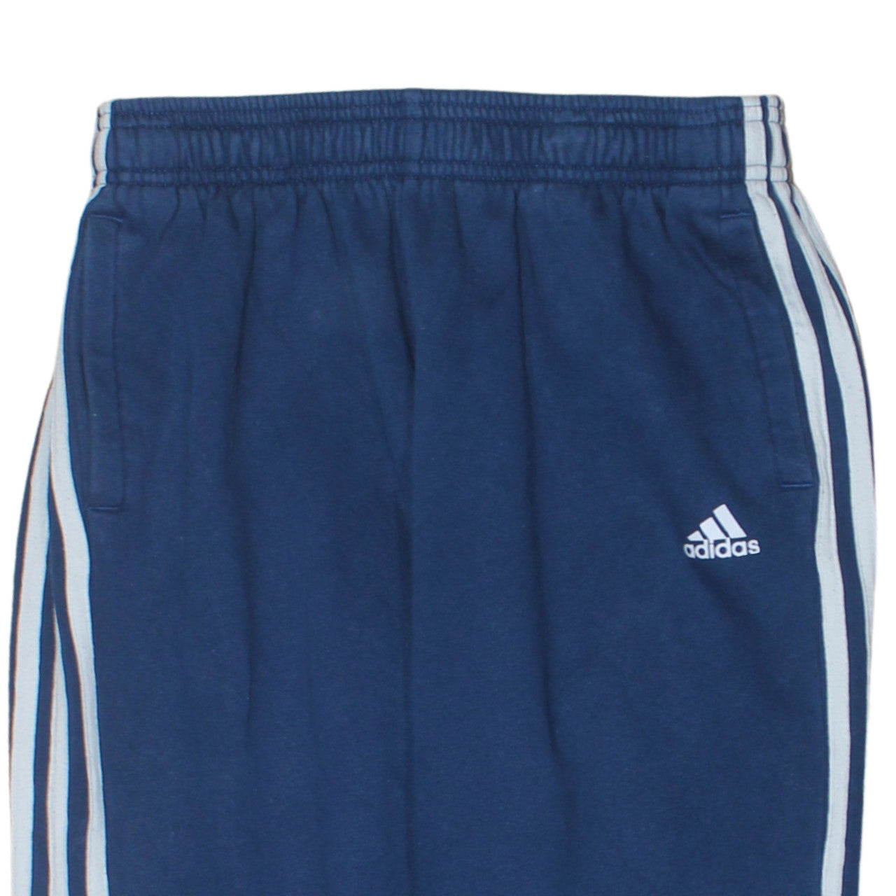 Adidas Boys Blue Jogger Trousers 13-14 Years Regular Fit Fleece Activewear