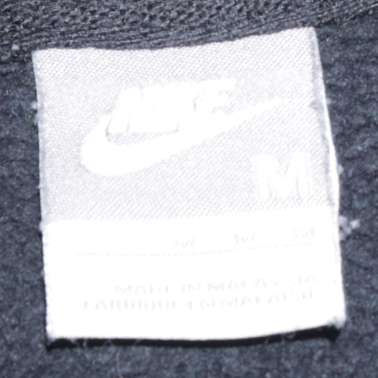 Nike Womens Black Gold Logo Pullover Hoodie Size M Cotton Blend