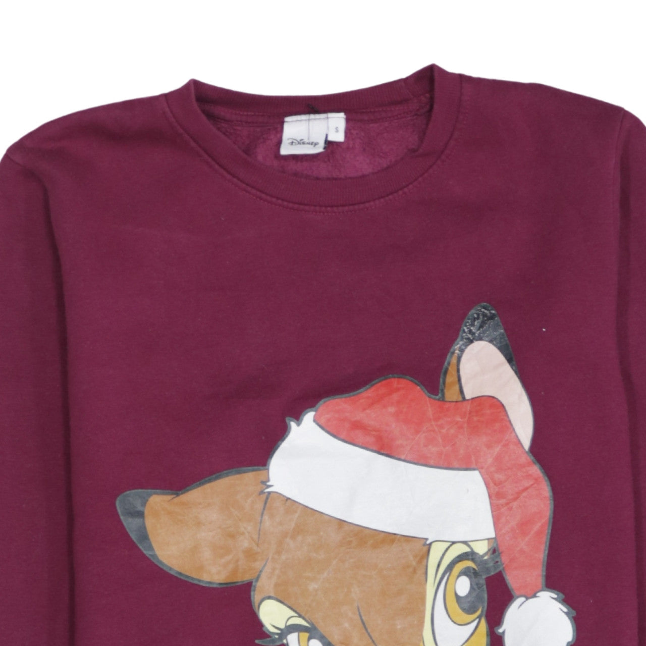 Disney Unisex Adults Purple Christmas Graphic Sweatshirt Size S