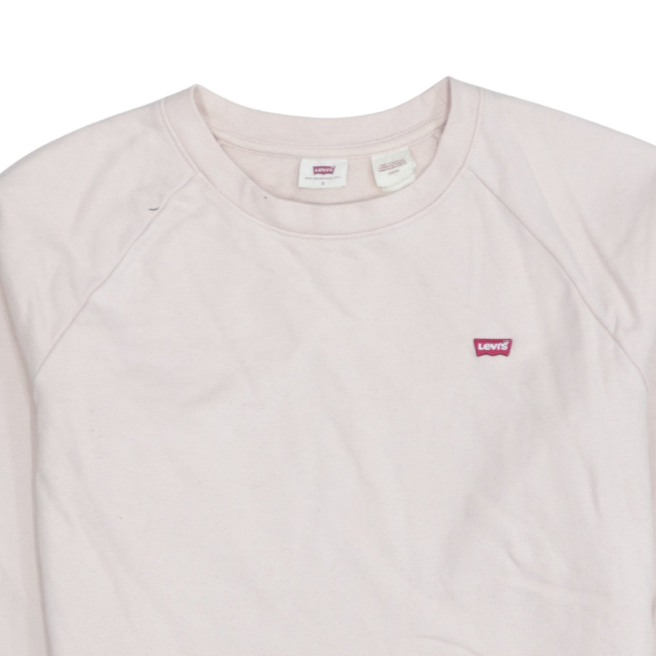 Levi's Women's Pink Crew Neck Pullover Sweatshirt Small