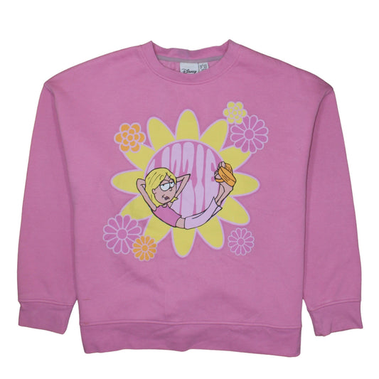 Disney Women Pink Lizzie McGuire Pullover Sweatshirt L