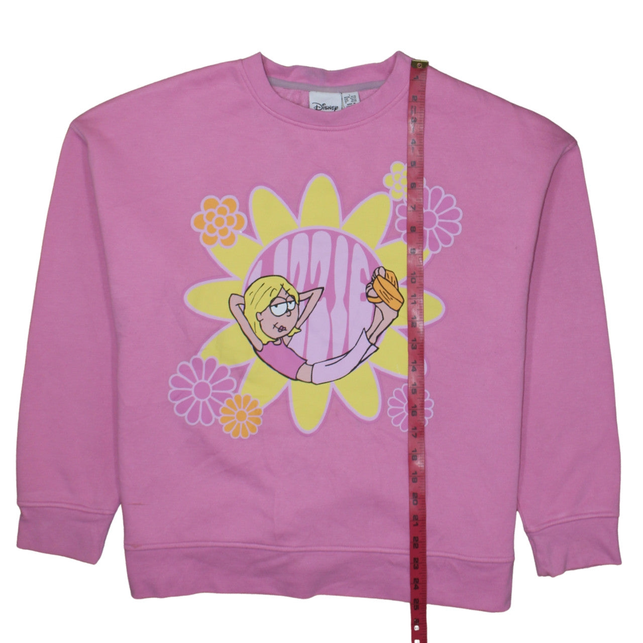 Disney Women Pink Lizzie McGuire Pullover Sweatshirt L