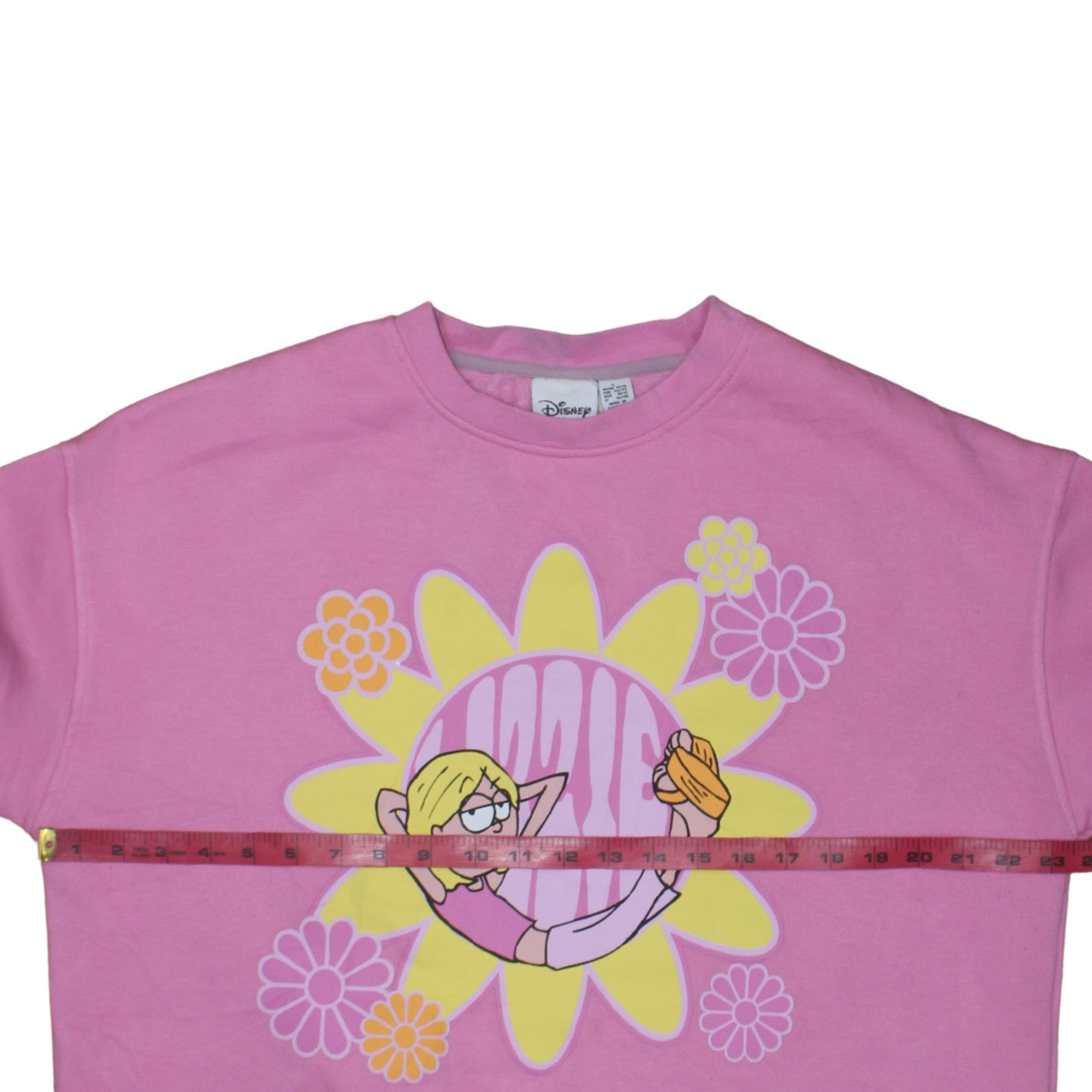 Disney Women Pink Lizzie McGuire Pullover Sweatshirt L