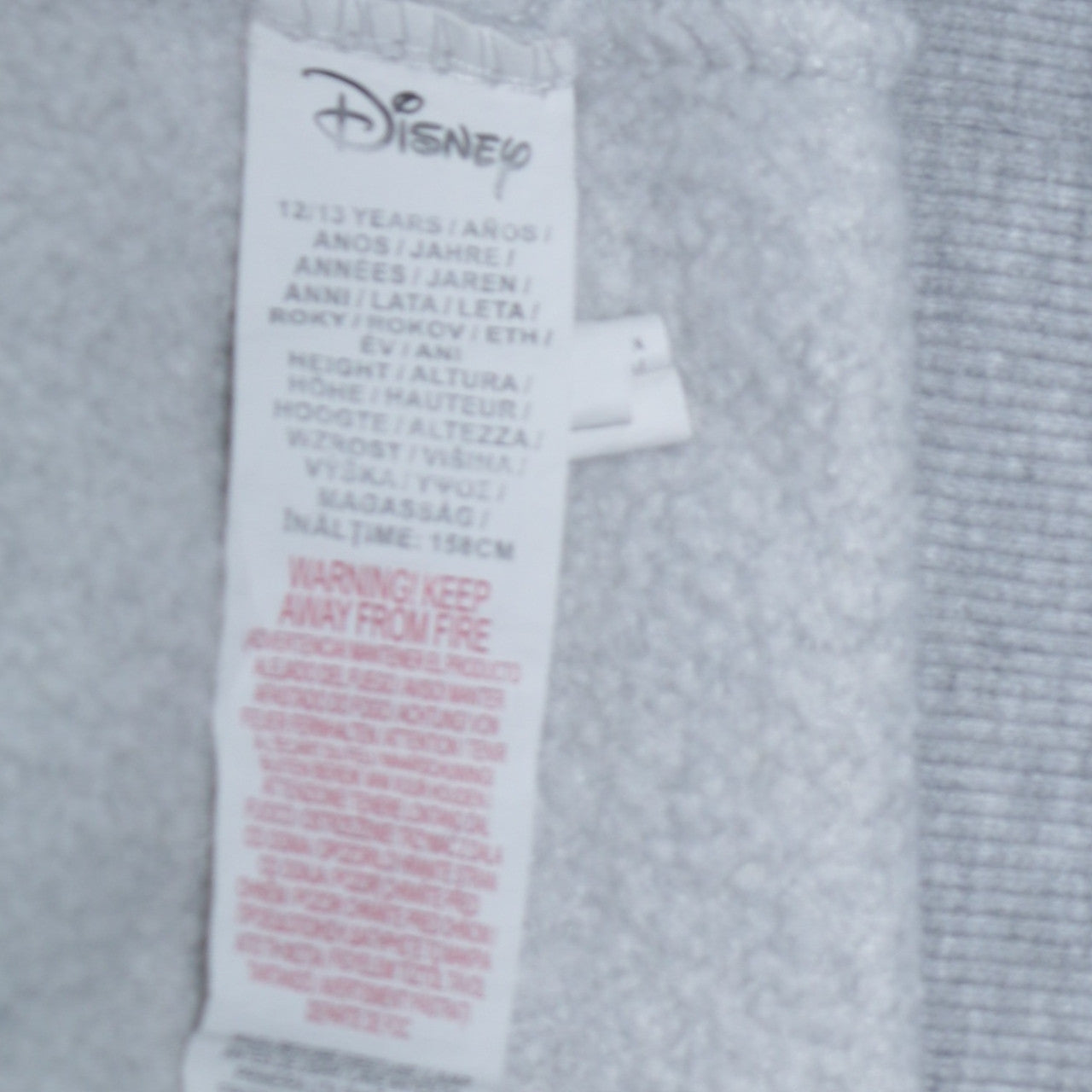 Disney at Primark Girls Grey Stitch Christmas Sweatshirt 12-13 Years