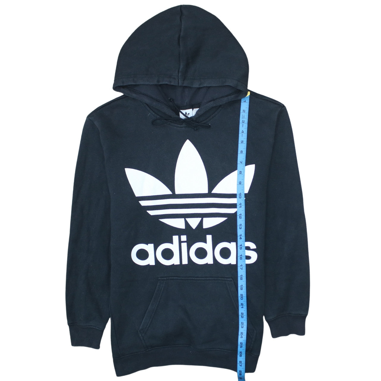 adidas Men's Black Pullover Hoodie M Logo Fleece Sweatshirt
