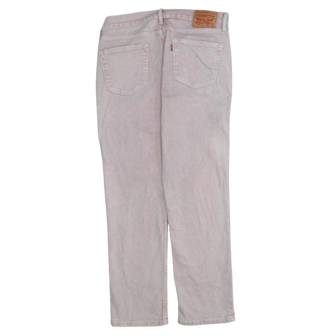 Levi's Men's Pink Light Wash Straight Leg Denim Jeans 32W 30L
